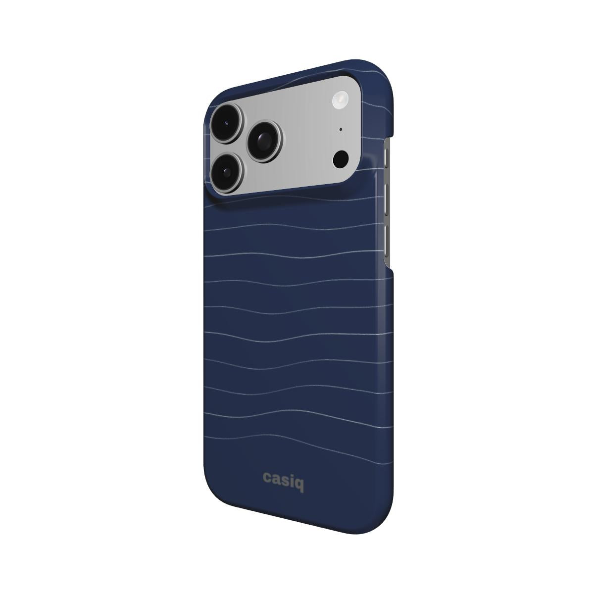 Navy Waves Snap Case