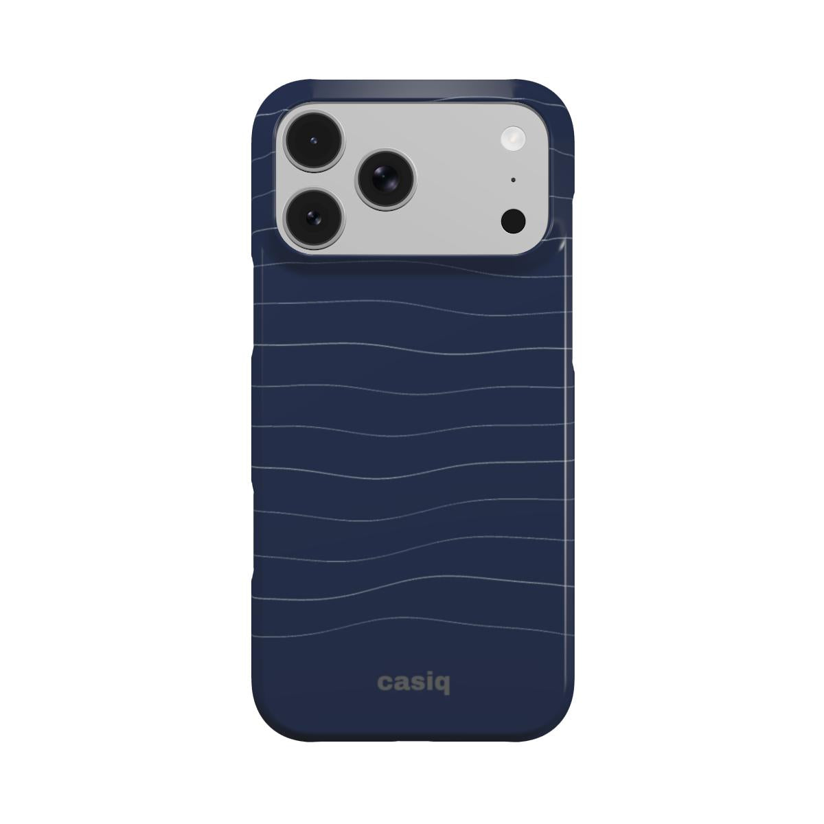 Navy Waves Snap Case